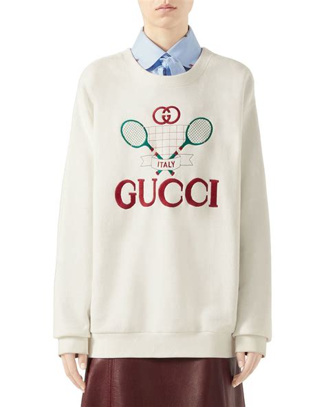 gucci tennis pink sweatshirt|Gucci Sweatshirts for Men .